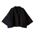[REORDER] Short Kimono Style Outer With Three Quarter Sleeves - Cotton