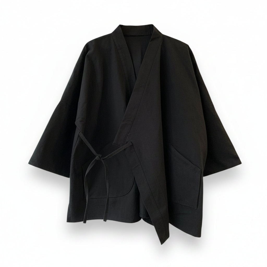 [REORDER] New Kimono Style Outer With Three Quarter Sleeves - Cotton