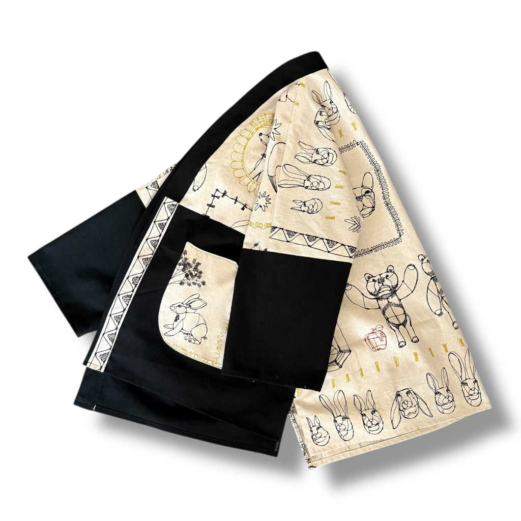 Kimono Style Outer With Three Quarter Sleeves - Cotton