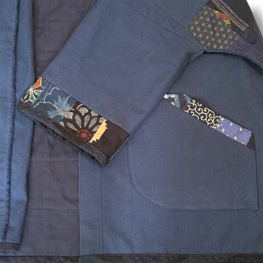 Kimono Style Outer With Three Quarter Sleeves - Cotton