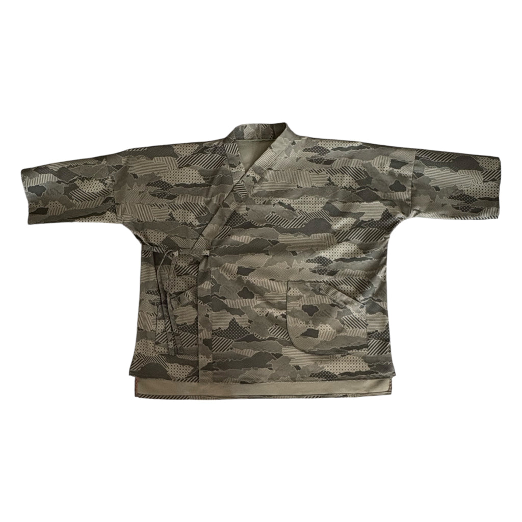 New Kimono Style Outer With Three Quarter Sleeves - Cotton